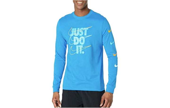 Nike Nike Sweatshirts Men's Blue Crew Neck Moderate Regular
