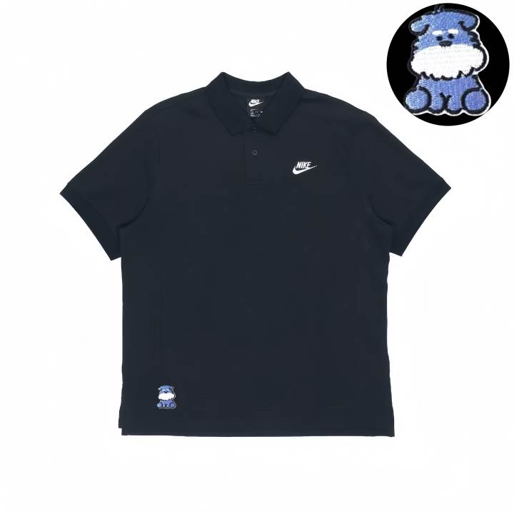 Nike Nike Polo Shirts Unisex Black Lapel Moderate Straight Fit