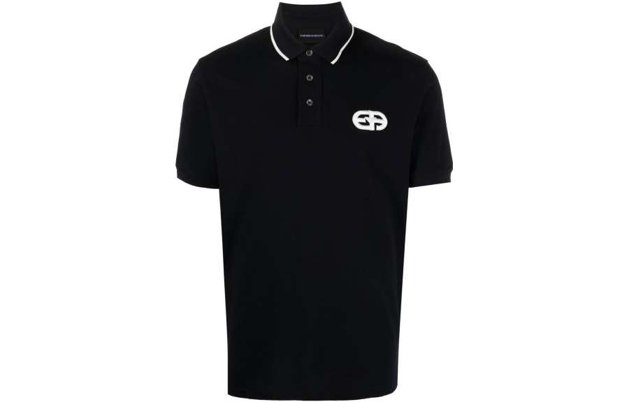 EMPORIO ARMANI FW22 Polo Shirt Men's Black