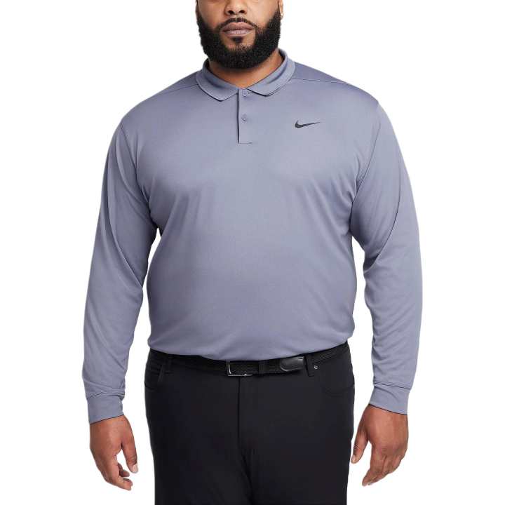 Nike Nike Dri FIT Victory Long Sleeve Golf Polo Shirt Men's Light Carbon