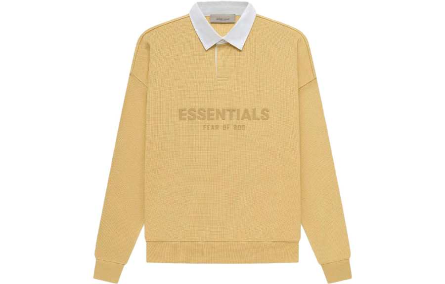 Fear Of God Essentials SS23 Polo Shirt Men's Light Yellow