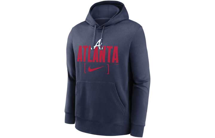 Nike Nike Atlanta Braves Club Slack Sweatshirt Men's Marine Blue