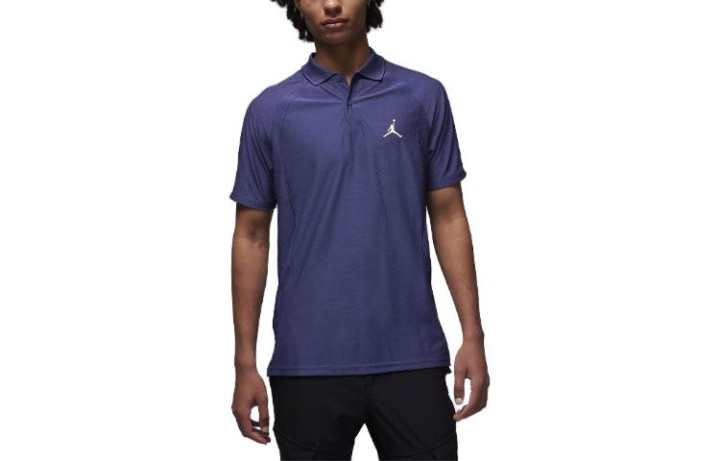 Jordan Jordan Polo Shirts Men's Purple Polo Collar Moderate Straight Fit