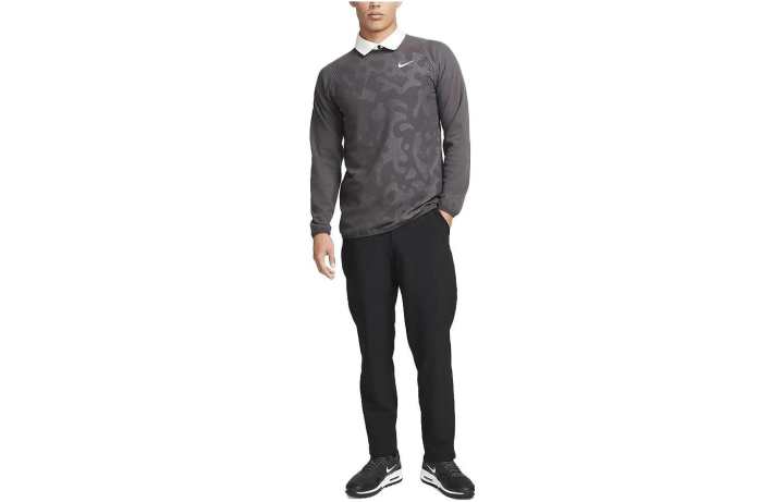 Nike Nike Polo Shirts Men's Coal Gray Polo Collar Moderate Straight Fit