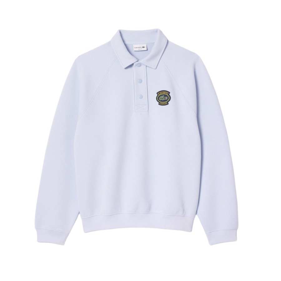 LACOSTE LACOSTE Logo appliqué Polo collar Sweatshirt