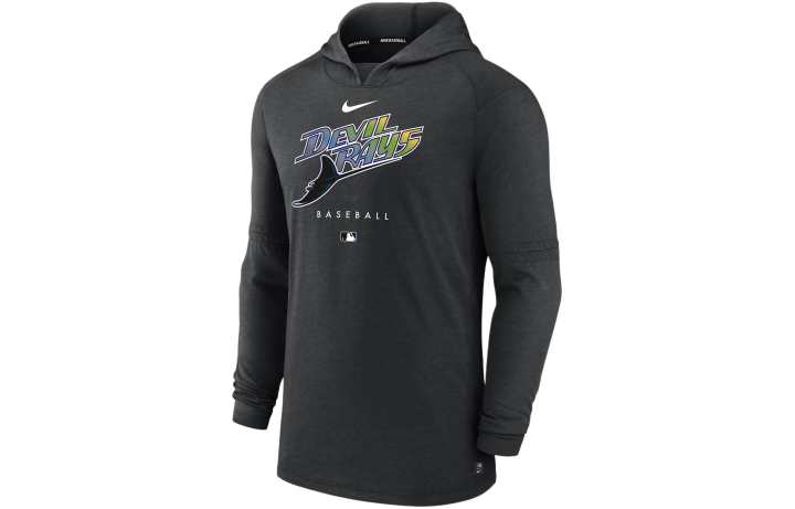 Nike Nike Dri FIT Early Work MLB Tampa Bay Rays Sweatshirt Men's Black Gray
