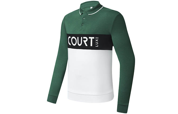 FILA Polo Shirts Men's Green Moderate Straight Fit