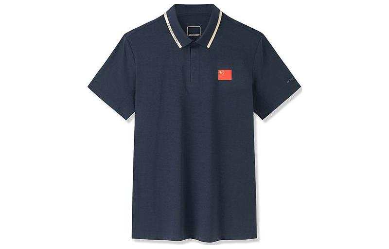 Anta Polo Collar Men's Night Sea Black