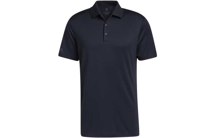 Adidas Adidas Polo Shirts Men's Black Polo Collar Moderate Straight Fit