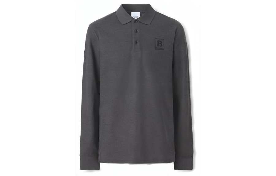 Burberry SS23 Polo Shirt Men's Gray