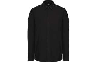 Valentino Stud Detailed Long Sleeved Shirt