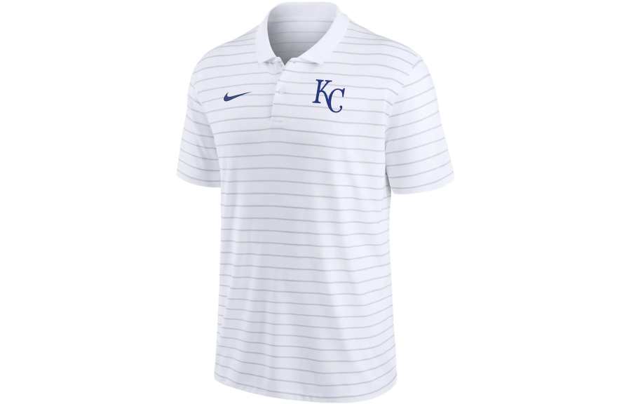 Nike Nike Polo Shirts Men's White Polo Collar Moderate Straight Fit