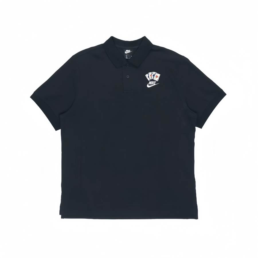 Nike Nike Polo Shirts Unisex Black Polo Collar Moderate Straight Fit