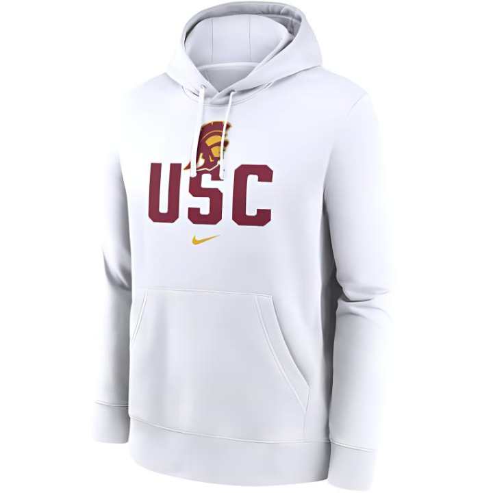 Nike Nike Usc Trojans Primetime Club Campus Men's Nike College Pullover Hoodie