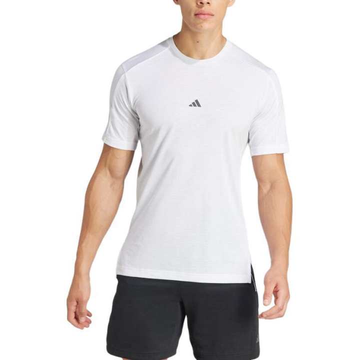 Adidas Adidas T Shirts Men's White Crew Neck Moderate