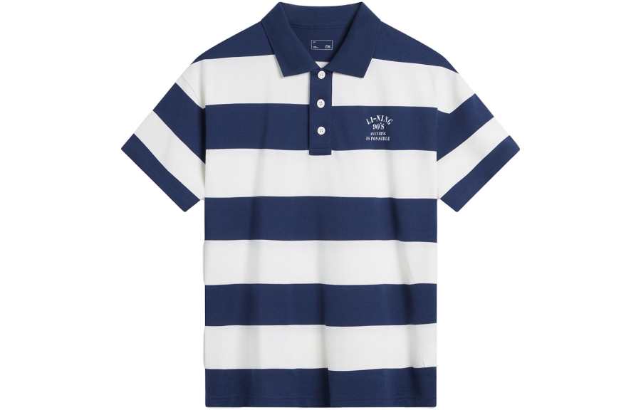 Li-Ning Li Ning Weekend Youth Polo Shirt Unisex Dark Ship Blue