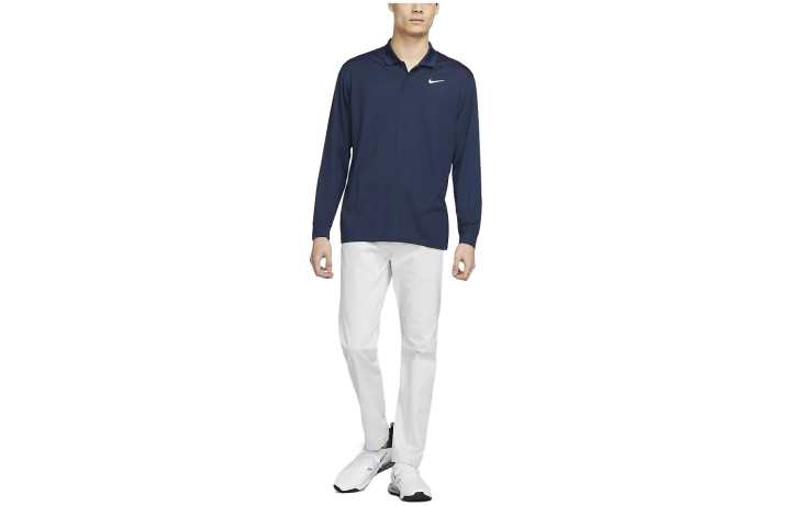 Nike Nike Polo Shirts Men's Marine Blue Polo Collar Moderate Straight Fit