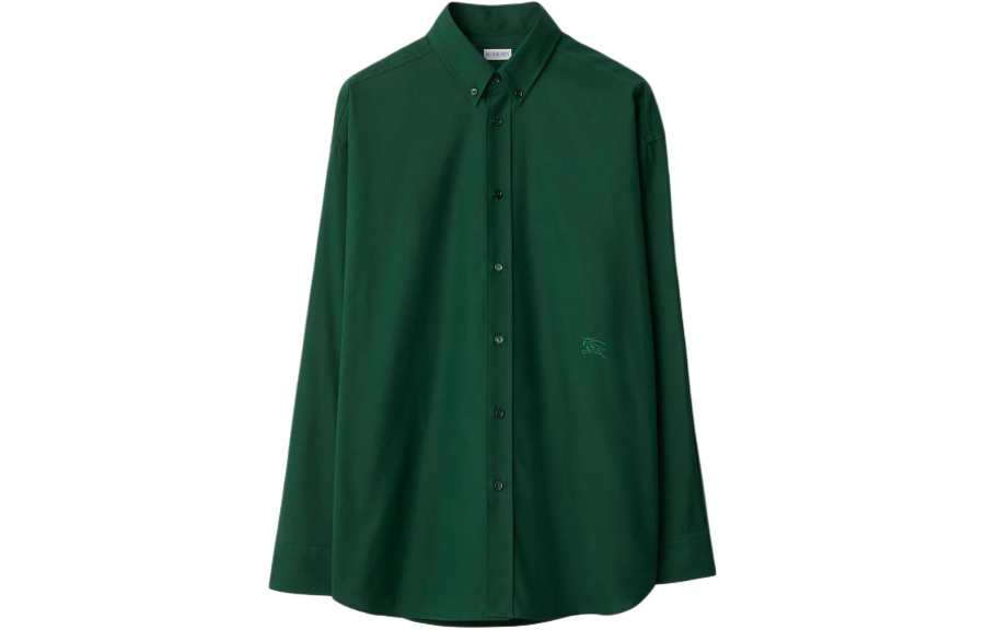 Burberry Logo Embroidered Buttoned Shirt