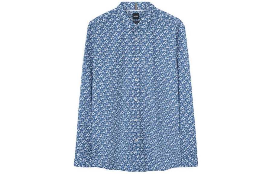 HUGO BOSS HUGO BOSS Liam Geometric pattern Shirt