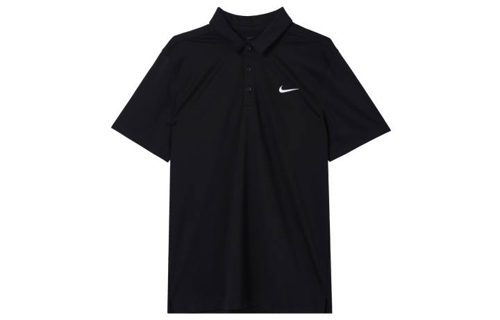 Nike Nike Polo Shirts Men's Black Polo Collar Moderate Straight Fit