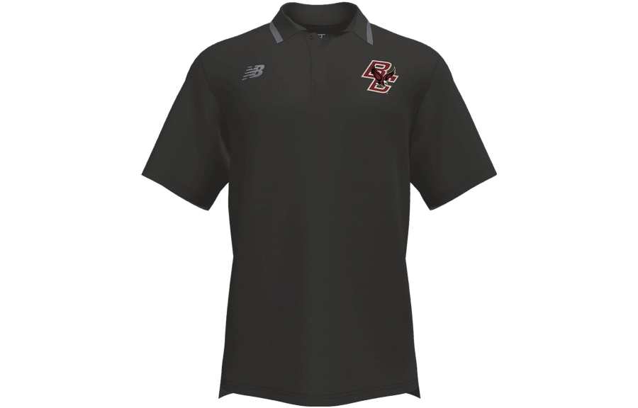 New Balance New Balance Polo Shirts Men's Black Polo Collar Moderate Straight Fit