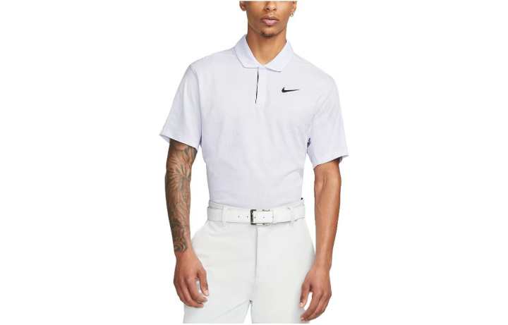 Nike Nike Polo Shirts Men's Silver Polo Collar Moderate Straight Fit