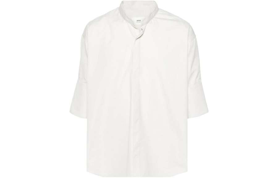 AMIPARIS Ami Mandarin Collar Buttoned Shirt