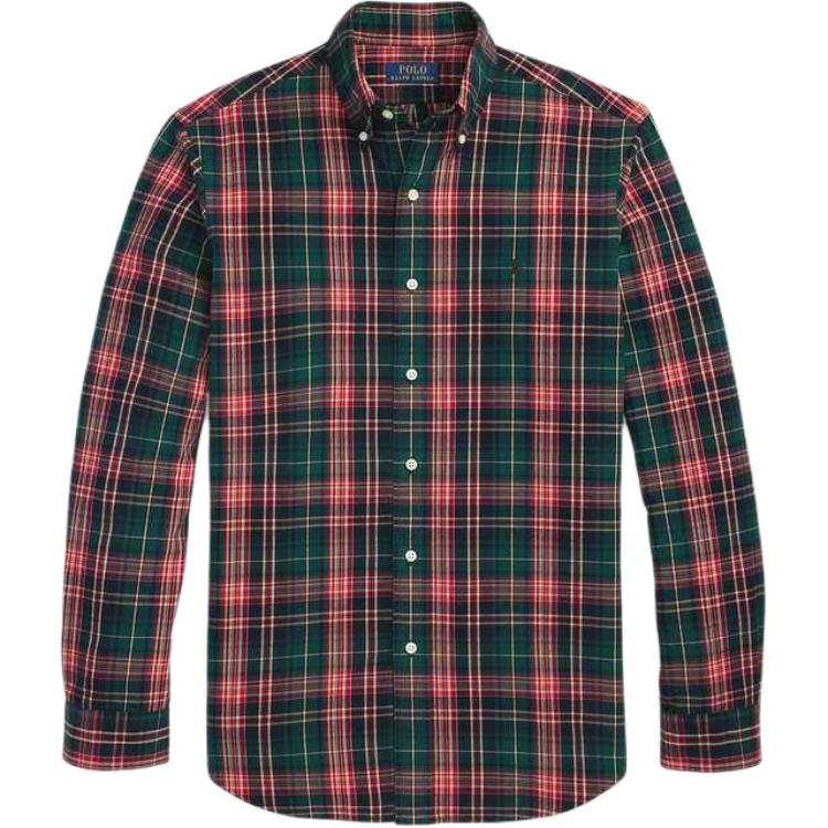 Polo Ralph Lauren FW24 Shirt Classic Version Men's Green & Red