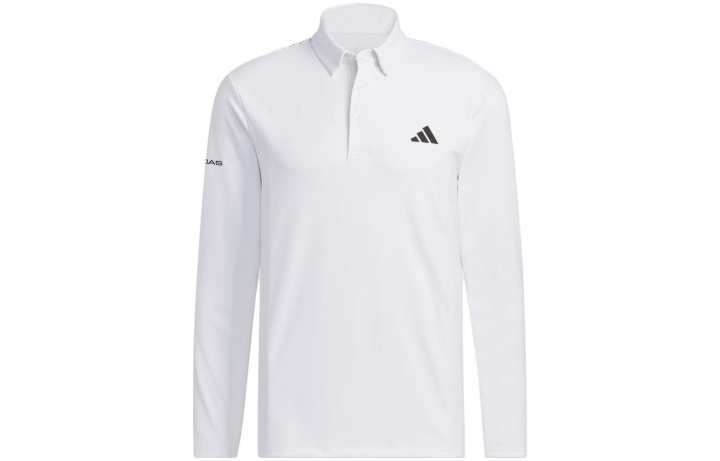 Adidas Adidas Polo Shirts Men's White Polo Collar Moderate Straight Fit