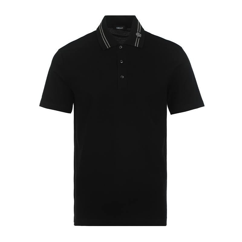 VERSACE VERSACE SS25 Polo Shirt Men's Black