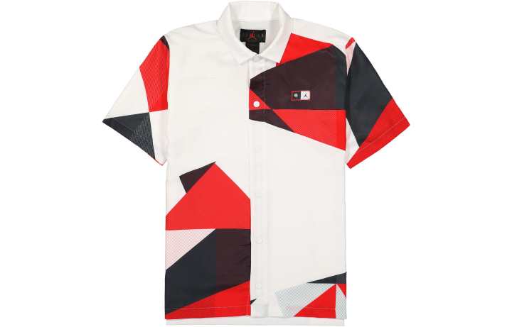 Jordan Jordan QUAI Shirts Men's White Lapel Moderate Shirt