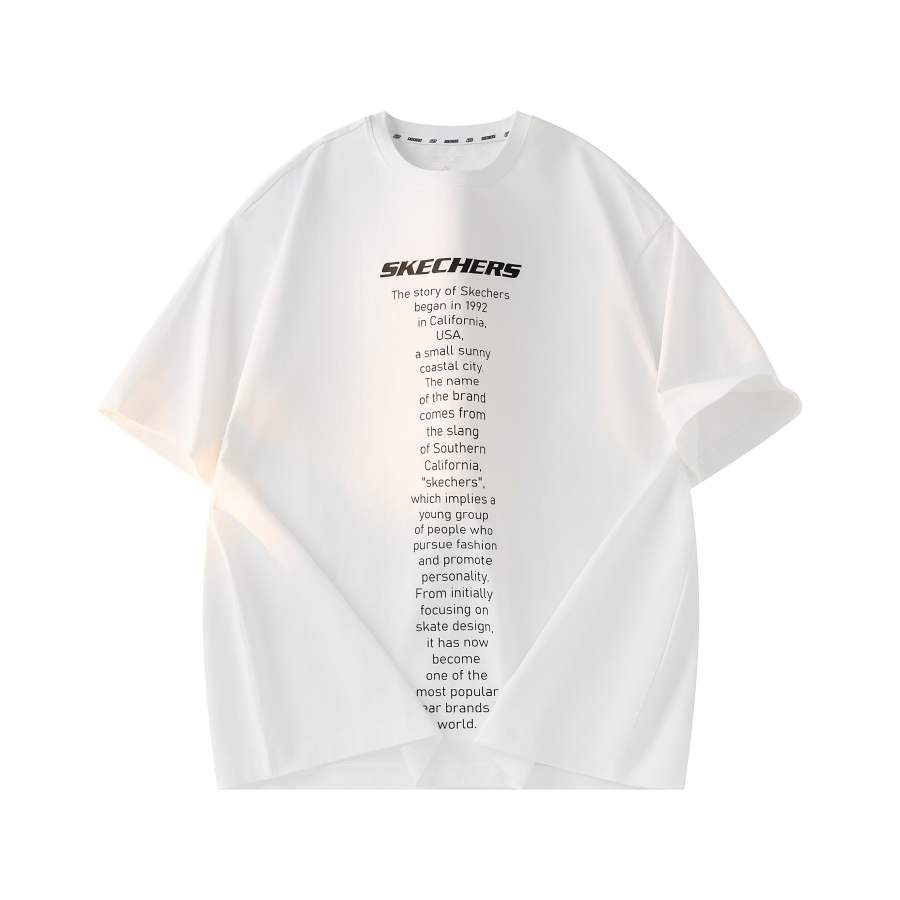 Skechers T Shirt Unisex White 0019
