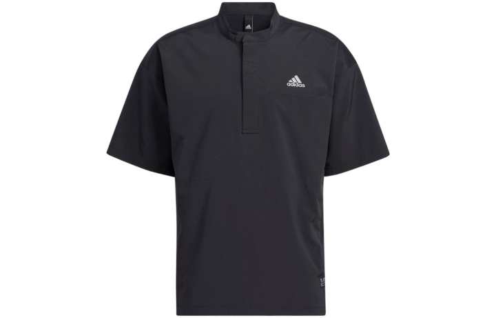Adidas Adidas Shirts Men's Black Stand Collar Moderate