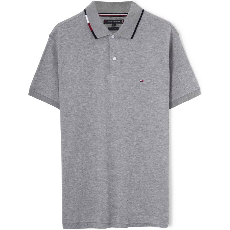 Tommy Hilfiger SS23 Polo Shirt Men's Dark Gray