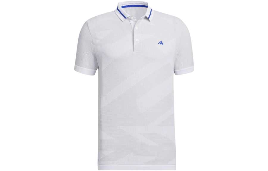Adidas Adidas Polo Shirts Men's White Polo Collar Moderate Straight Fit