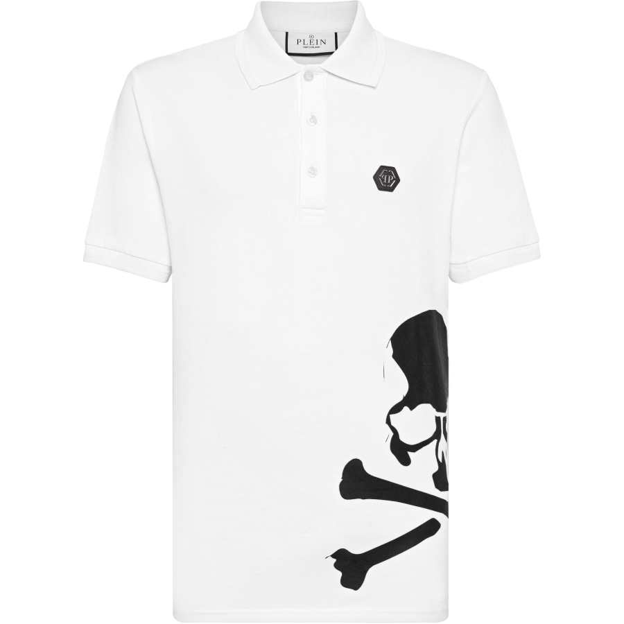 Philipp Plein Skull & Bones cotton polo shirt