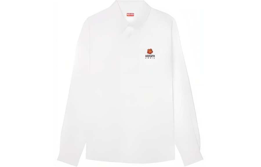 KENZO KENZO Boke Flower Logo Embroidered Buttoned Shirt