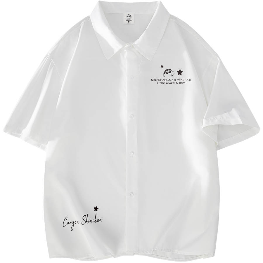 Crayon Shinchan Shirts Unisex Lapel Moderate Other
