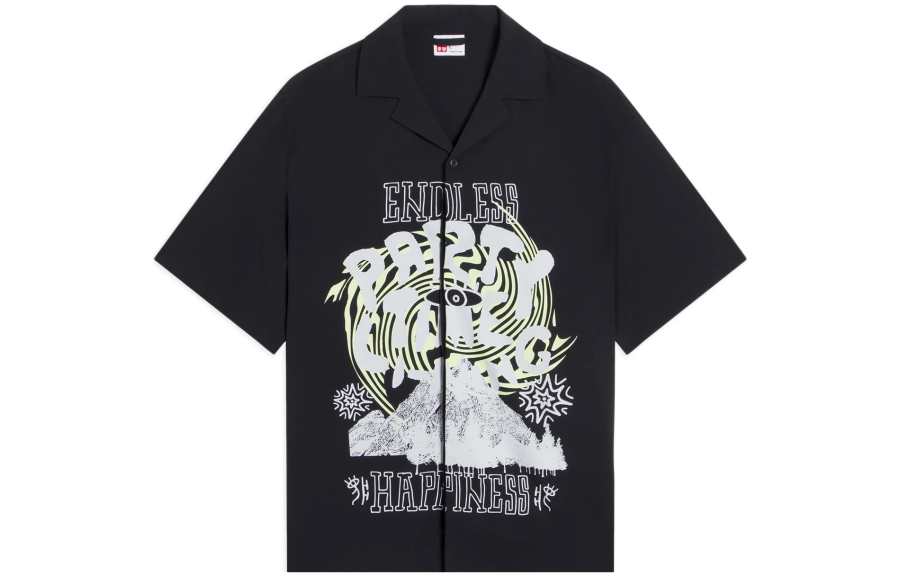 Li-Ning Li Ning Shirts Men's Black Cuban Collar Moderate Other