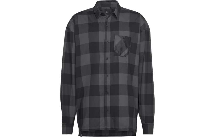 Adidas Adidas Shirts Unisex Black Gray Lapel Moderate Other