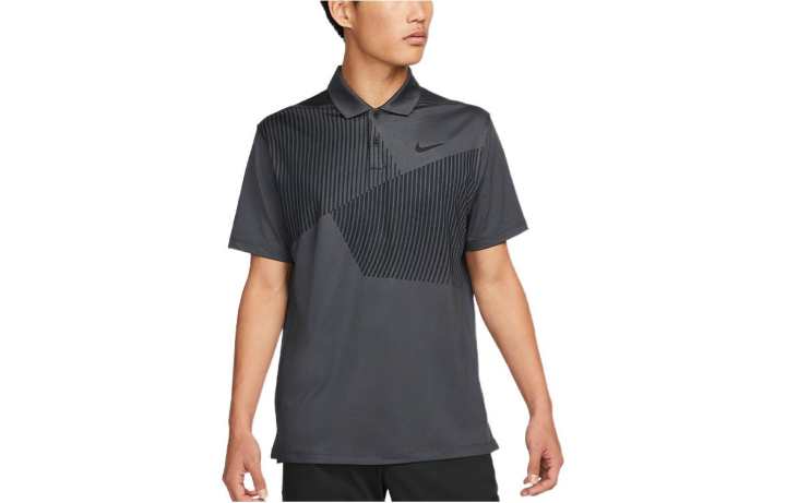 Nike Nike Dri Fit Polo Shirts Men's Dark Gray Polo Collar Moderate Straight Fit