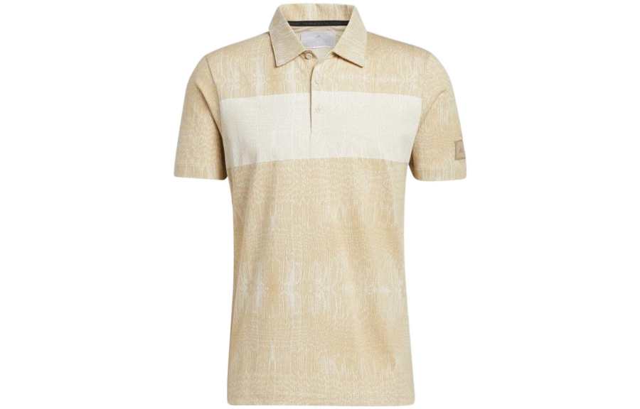 Adidas Adidas Polo Shirts Men's Earth Yellow Polo Collar Moderate Straight Fit