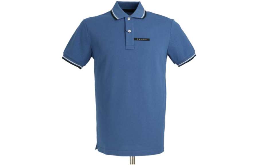 PRADA PRADA SS22 Polo Shirt Men's Blue