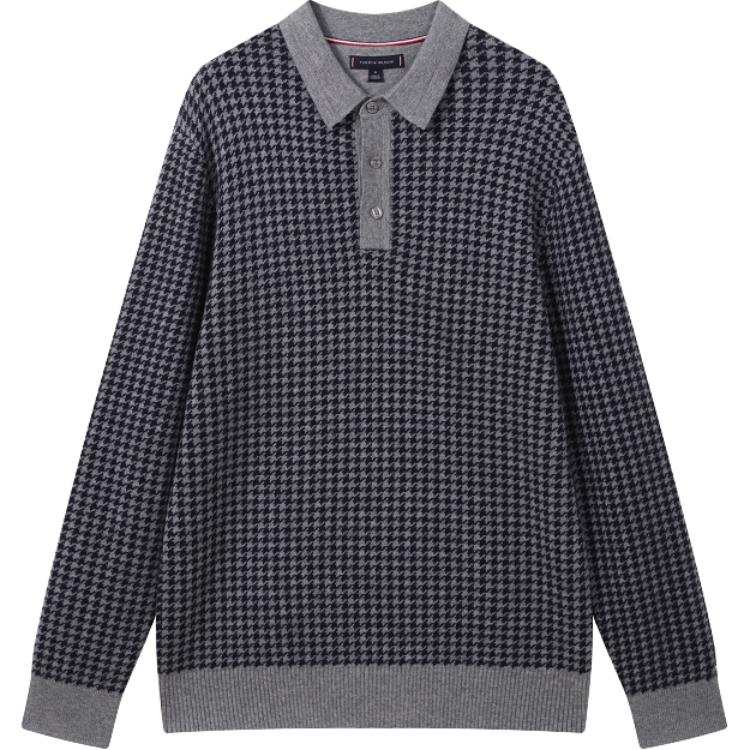 Tommy Hilfiger Polo Shirt Men's Dark Gray