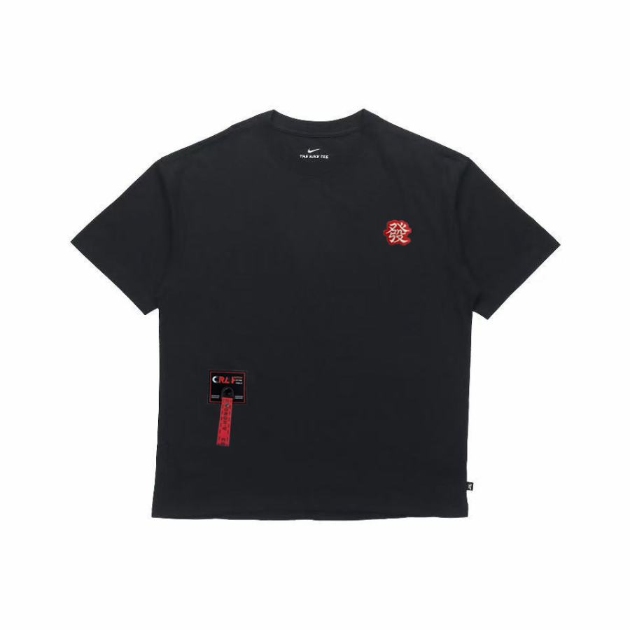 Nike Nike T Shirts Unisex Black Crew Neck Moderate Straight Fit