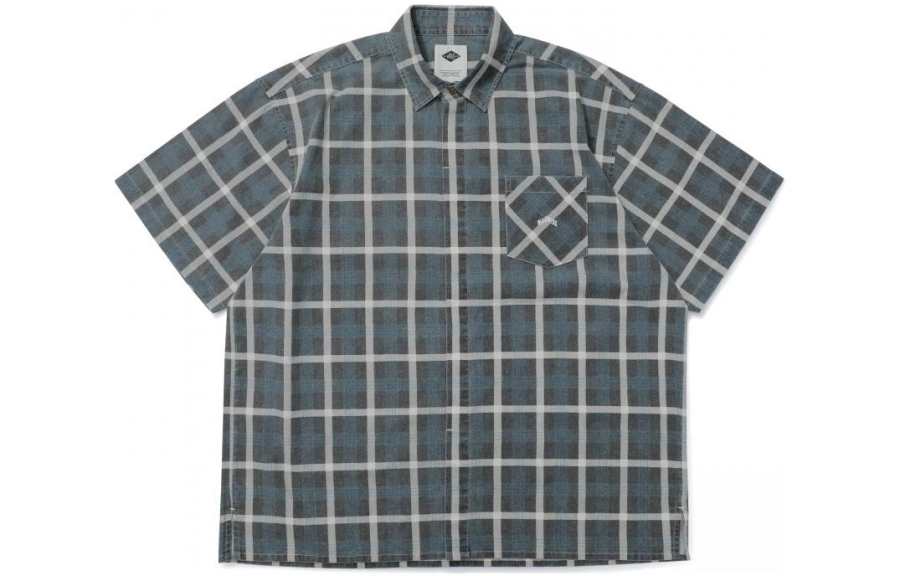 MADNESS Shirts Unisex Gray Blue Lapel Moderate Other