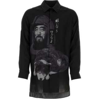 Yohji Yamamoto Graphic Printed Oversized Shirt