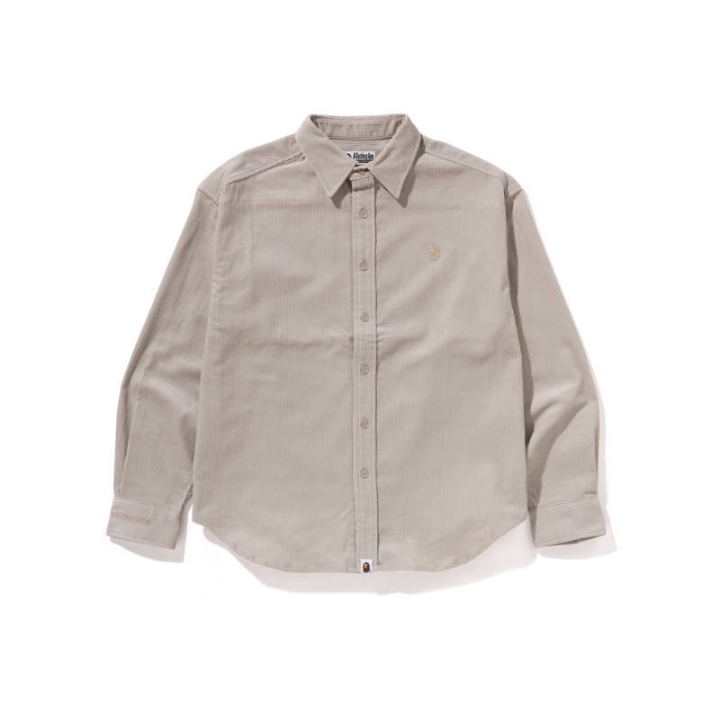 A BATHING APE Bape One Point Corduroy L/S Shirt
