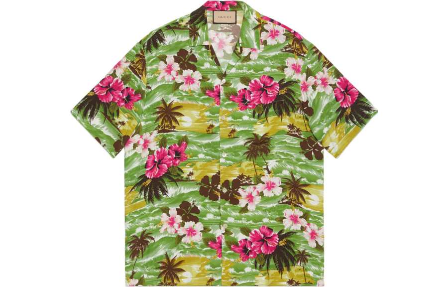 GUCCI GUCCI Printed Bowling Shirt