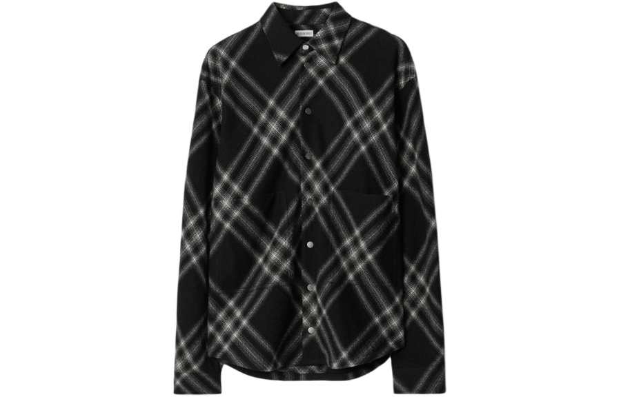 Burberry Burberry Two-tone Checkered Wool Shirt